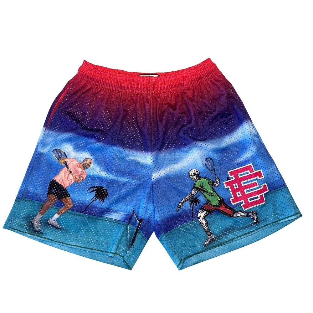 NWOT Eric Emanuel x Warren Lotas III MultiColor Short Men's Small S